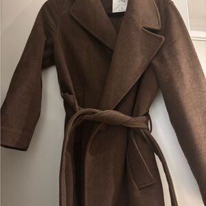 Abercrombie & Fitch Chocolate Pea Coat